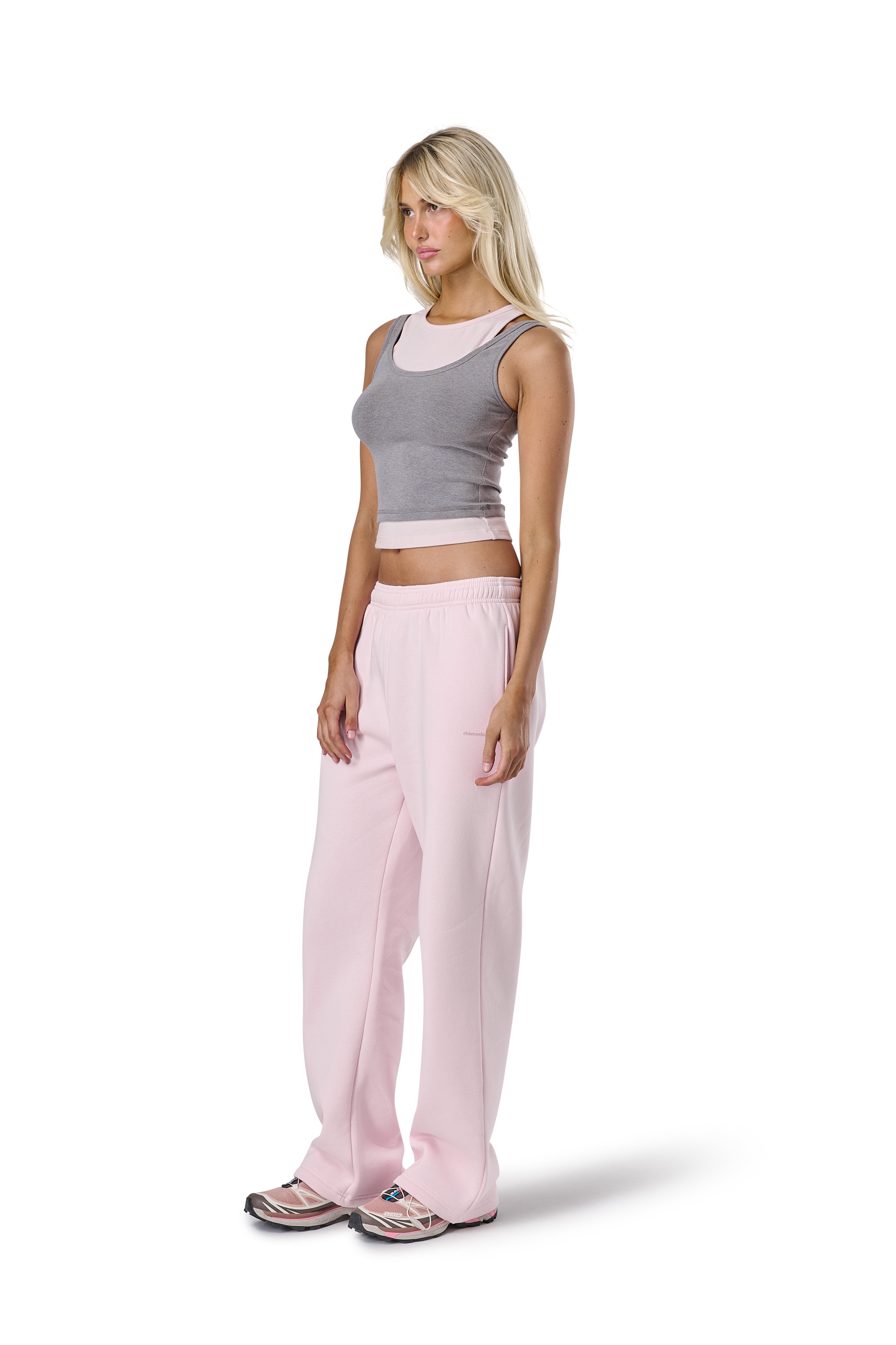 Trademark Wide Leg Sweatpants in Bunny